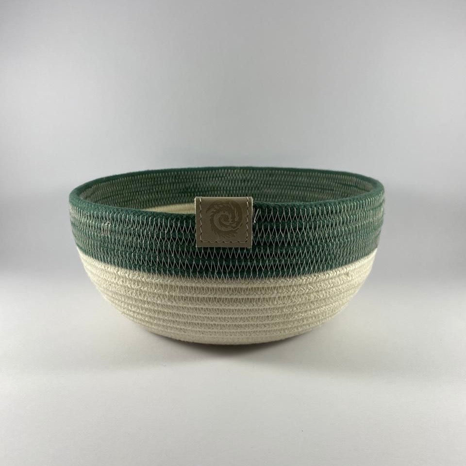 Bowl: Ivory | Adriatic Green