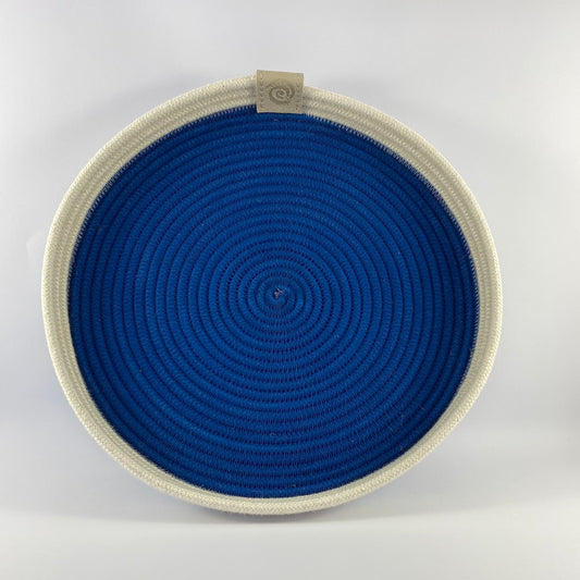 Hoop Tray: Blue | Ivory