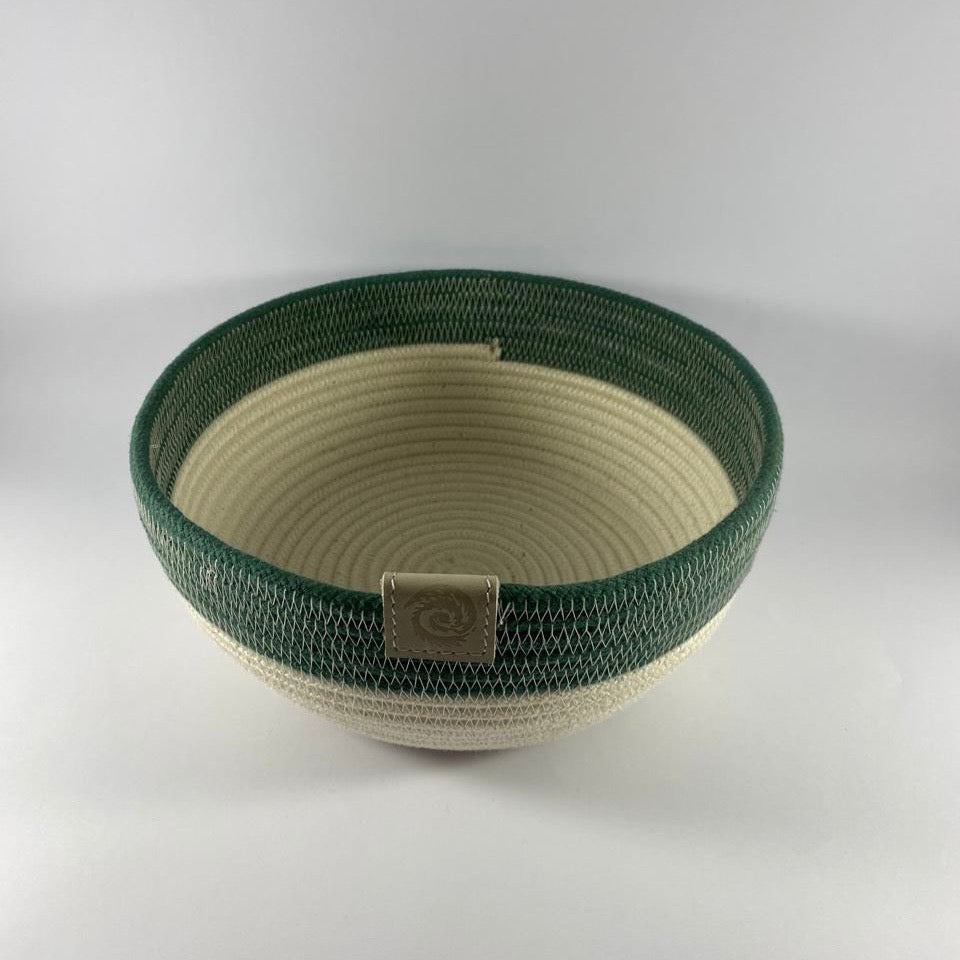 Bowl: Ivory | Adriatic Green