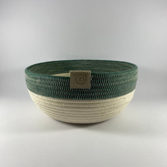 Bowl: Ivory | Adriatic Green