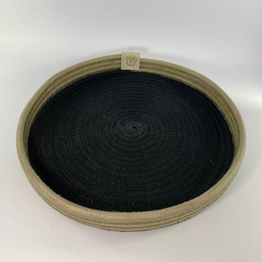 Hoop Tray: Limestone | Black