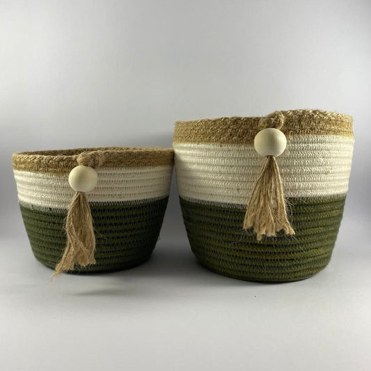 Planter Set: Jute | Ivory | Olive