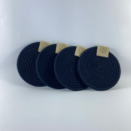 Coaster Set: Navy