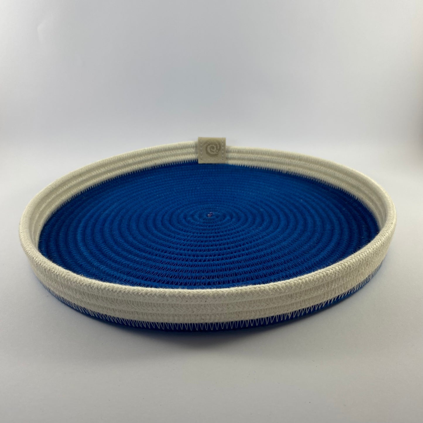 Hoop Tray: Blue | Ivory
