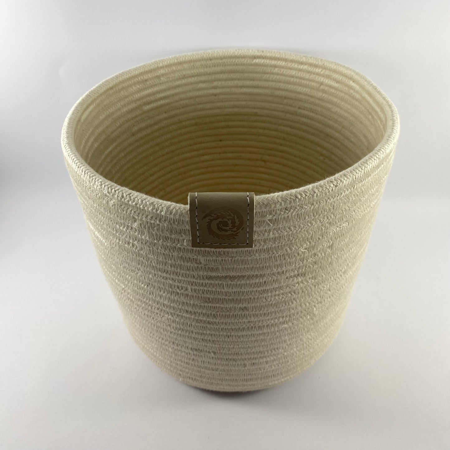 Conical Utensil Basket: Ivory