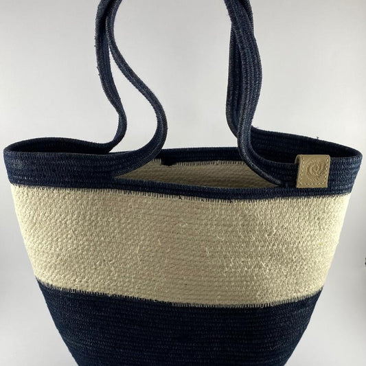 Tote Bag Small: Navy | Ivory