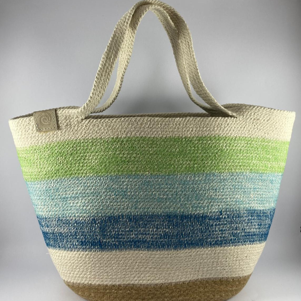 Tote Bag Medium: Navy | Aqua | Green