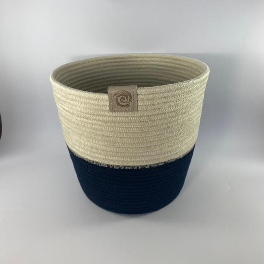 Large Planter Navy / Ivory